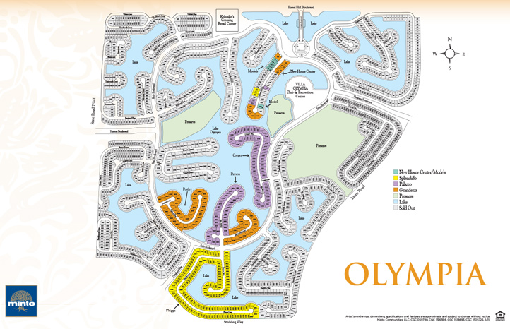 Olympia Community Plan New Homes In Wellington, FL Minto