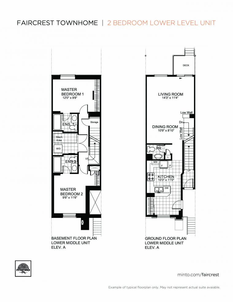 The Faircrest Floor Plans Ottawa Apartments Minto