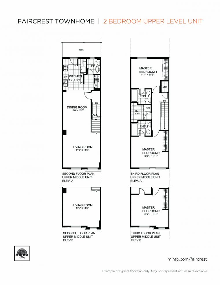 The Faircrest Floor Plans Ottawa Apartments Minto