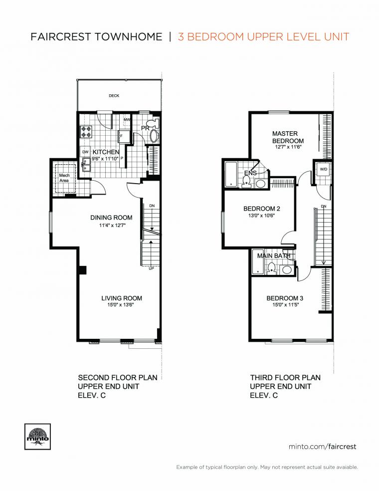 The Faircrest Floor Plans Ottawa Apartments Minto