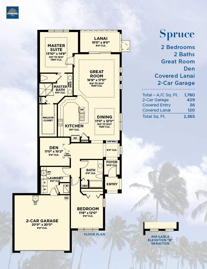 Spruce Model Paired Villas by Minto Tampa New Homes