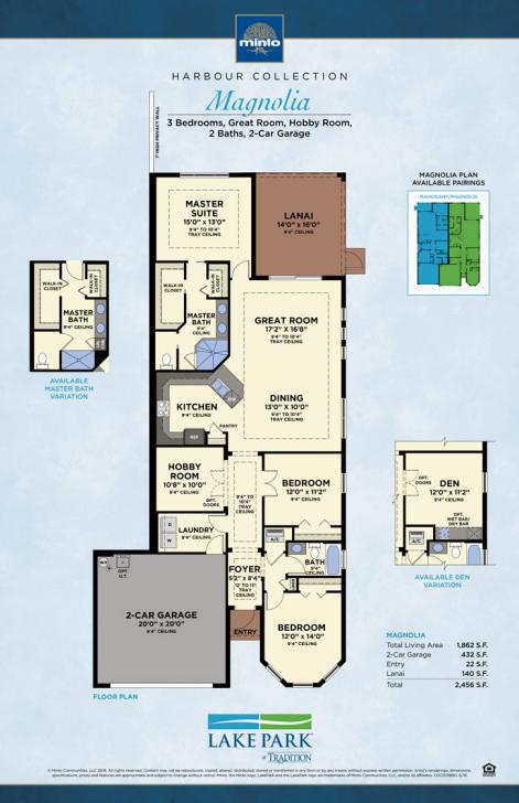 Magnolia Plans Amp Pictures Minto Home Builder Port St Lucie