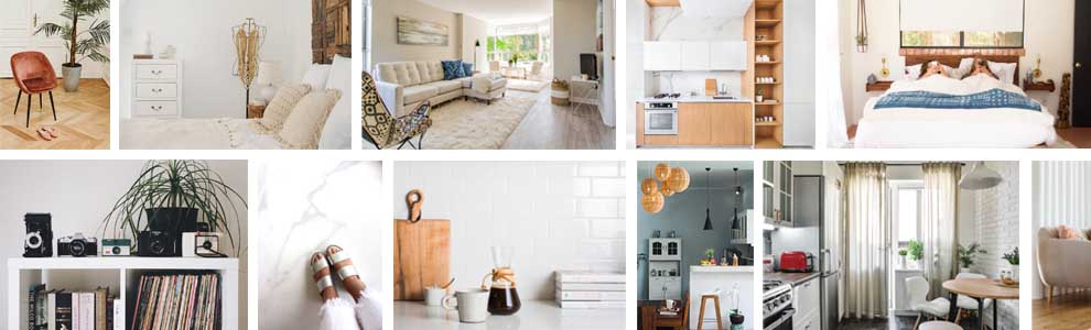 medley of beautiful interior decor photos