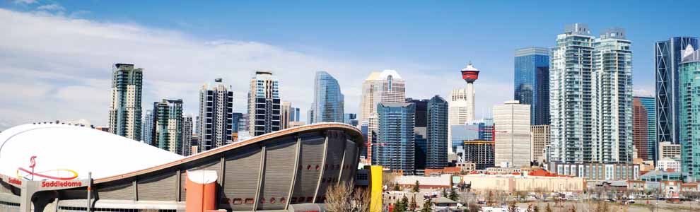 Calgary skyline on a sunny day