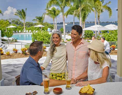 Harbour Isle beach club, located in Anna Maria Sound