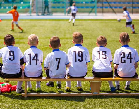 Children playing soccer at Westlake