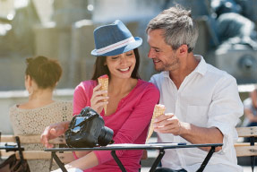 People enjoying Westlake's Town Center