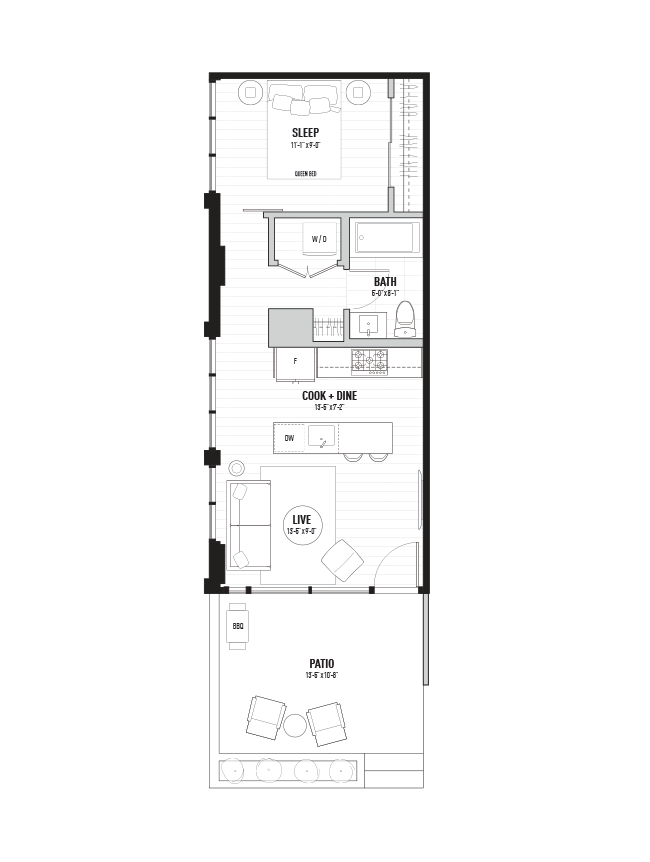 508 square feet Village