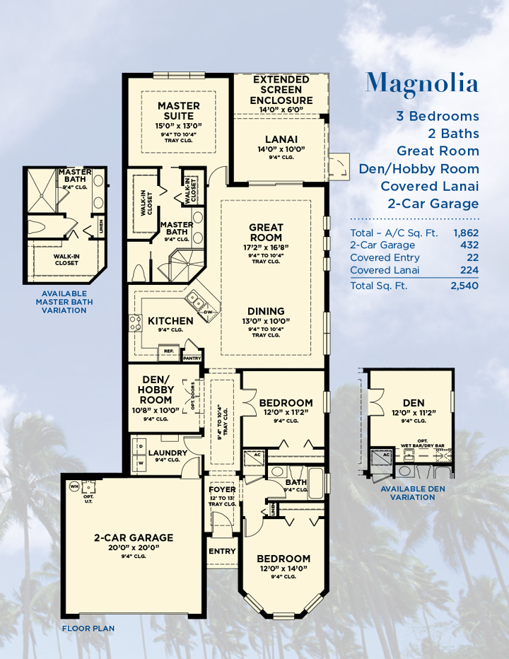 Luxury Villas Magnolia Model New Homes in Tampa FL