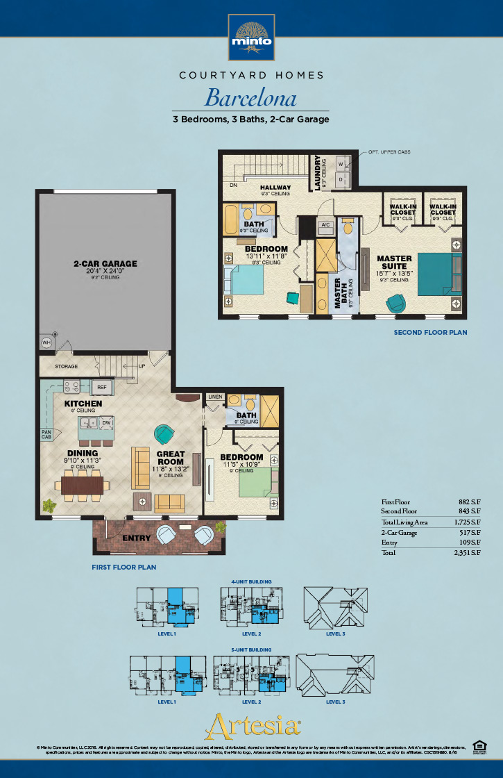 Artesia Barcelona Model Sunrise New Homes Florida Minto Return To Collections